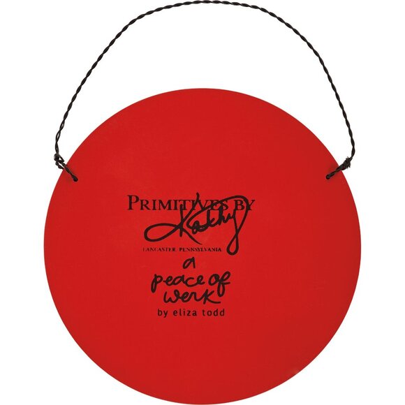 Cardinal Bird Hanger Wooden Home Decor Ornament Circle 5" Love Gift Memory - Picture 7 of 10